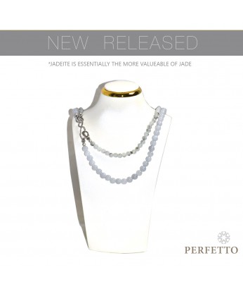 Piao Hua & Lavender Jadeite Jade Necklace 